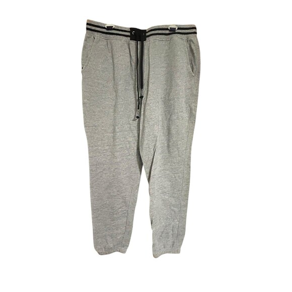 On the Byas Men's Joggers Size Large Gray Drawstring Gray/black Loungewear - Picture 1 of 10